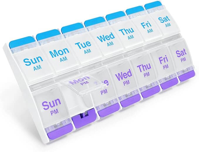 EZY DOSE Push Button (7-Day) Pill Case